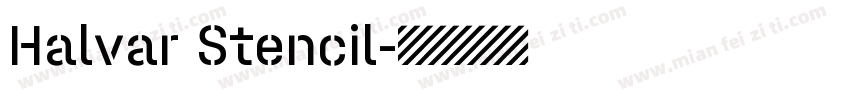 Halvar Stencil字体转换
